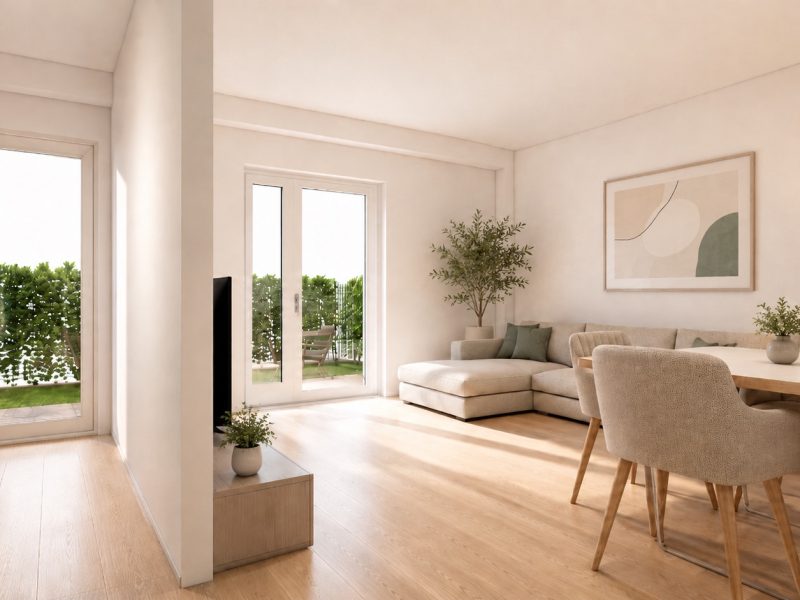 INTERNO SOGGIORNO E CUCINA DUPLEX